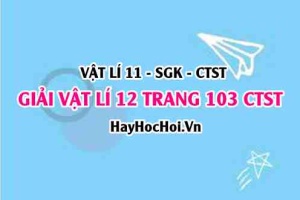 Giải Vật lí 11 Chân trời sáng tạo trang 103 SGK